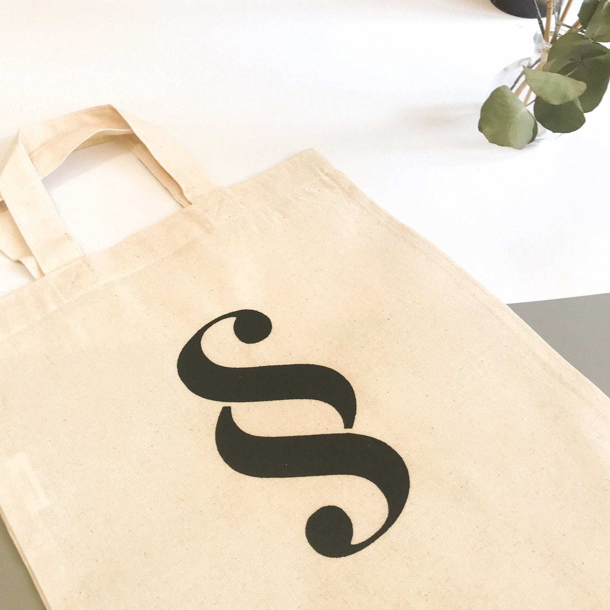 Baumwolltasche - Jutebeutel für Juristen mit Paragraphen und Gerechtigkeitswaage