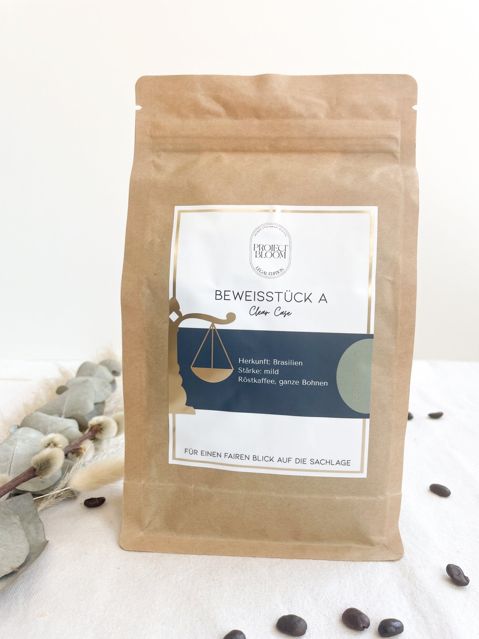 Espresso Geschenk für Juristen – Beweisstück A | 250g