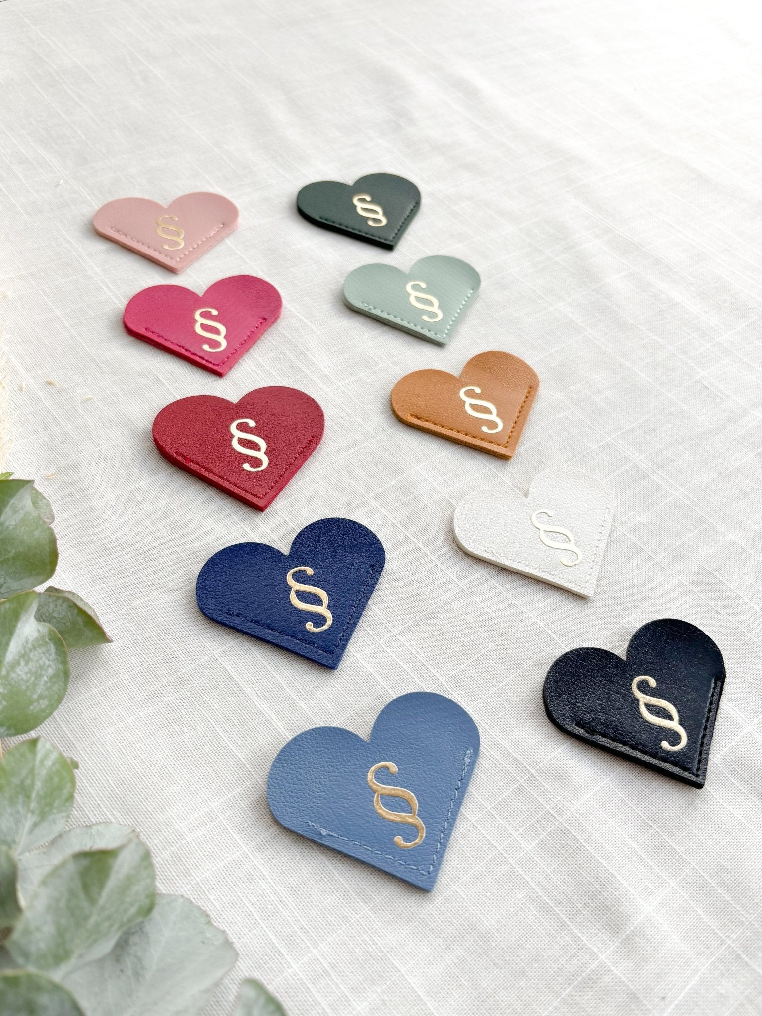 Herz Lesezeichen Jura mit Paragraph in 10 Farben