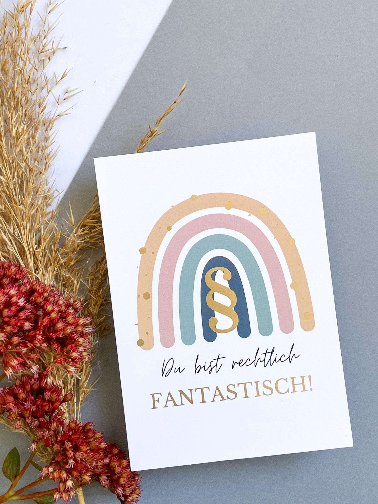 Rechtlich Fantastisch Postkarte - Juristische Karte für Juristen - legally amazing