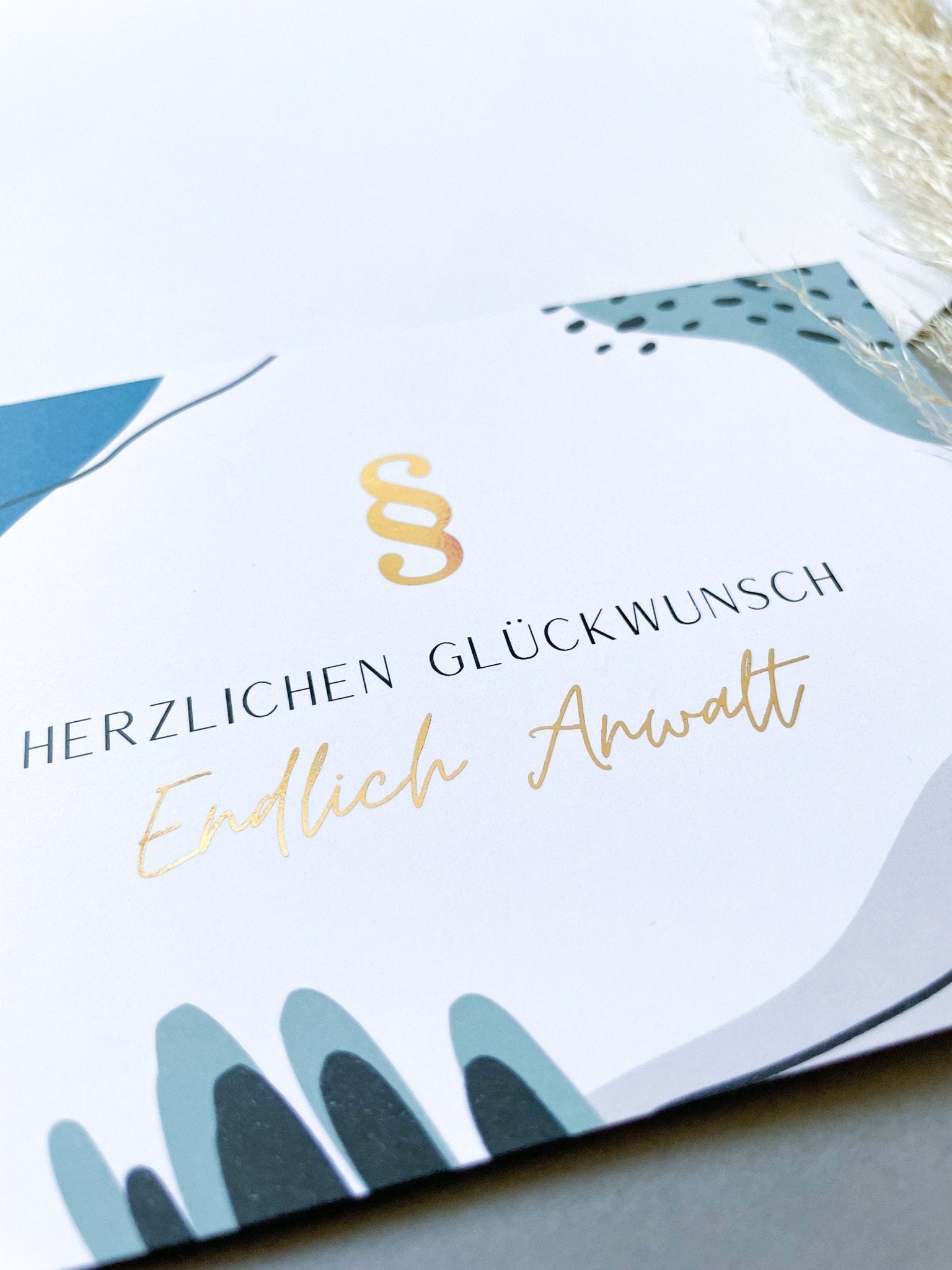 Endlich Anwalt Postkarte - Juristische Karte für frisch gebackene Anwälte - Finally a Lawyer