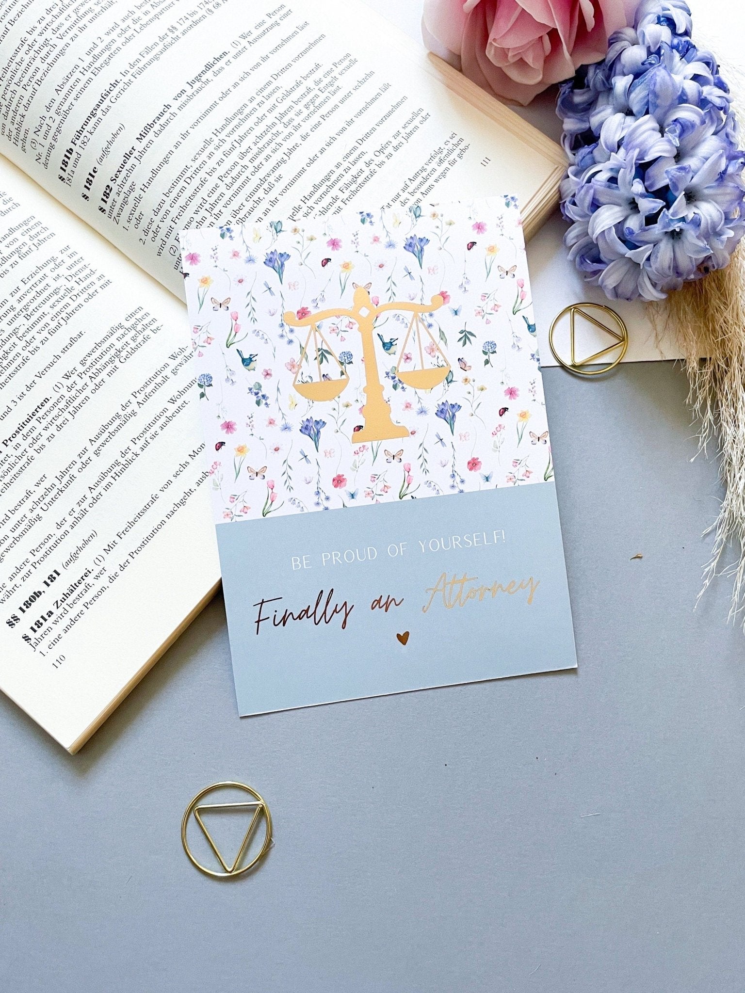 Finally an Attorney - Legal card for newly qualified lawyers/Attorney - Endlich Anwältin