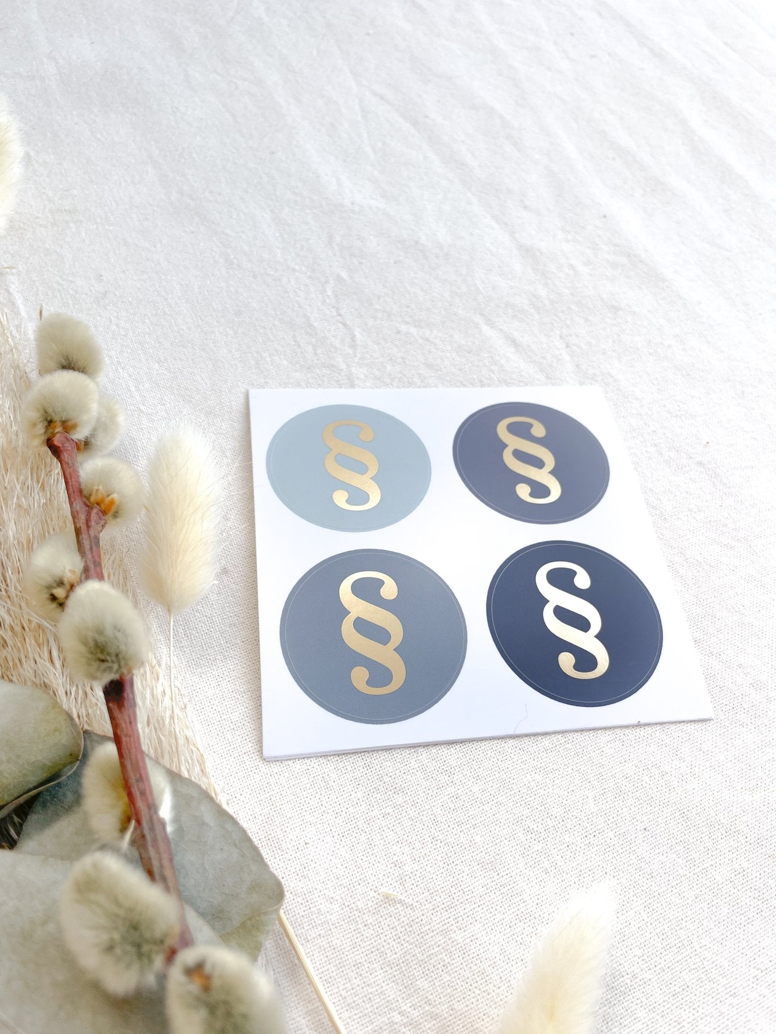 Sticker „Paragraph" – Goldfolien-Aufkleber Set für Juristen, Anwälte & Kanzleien