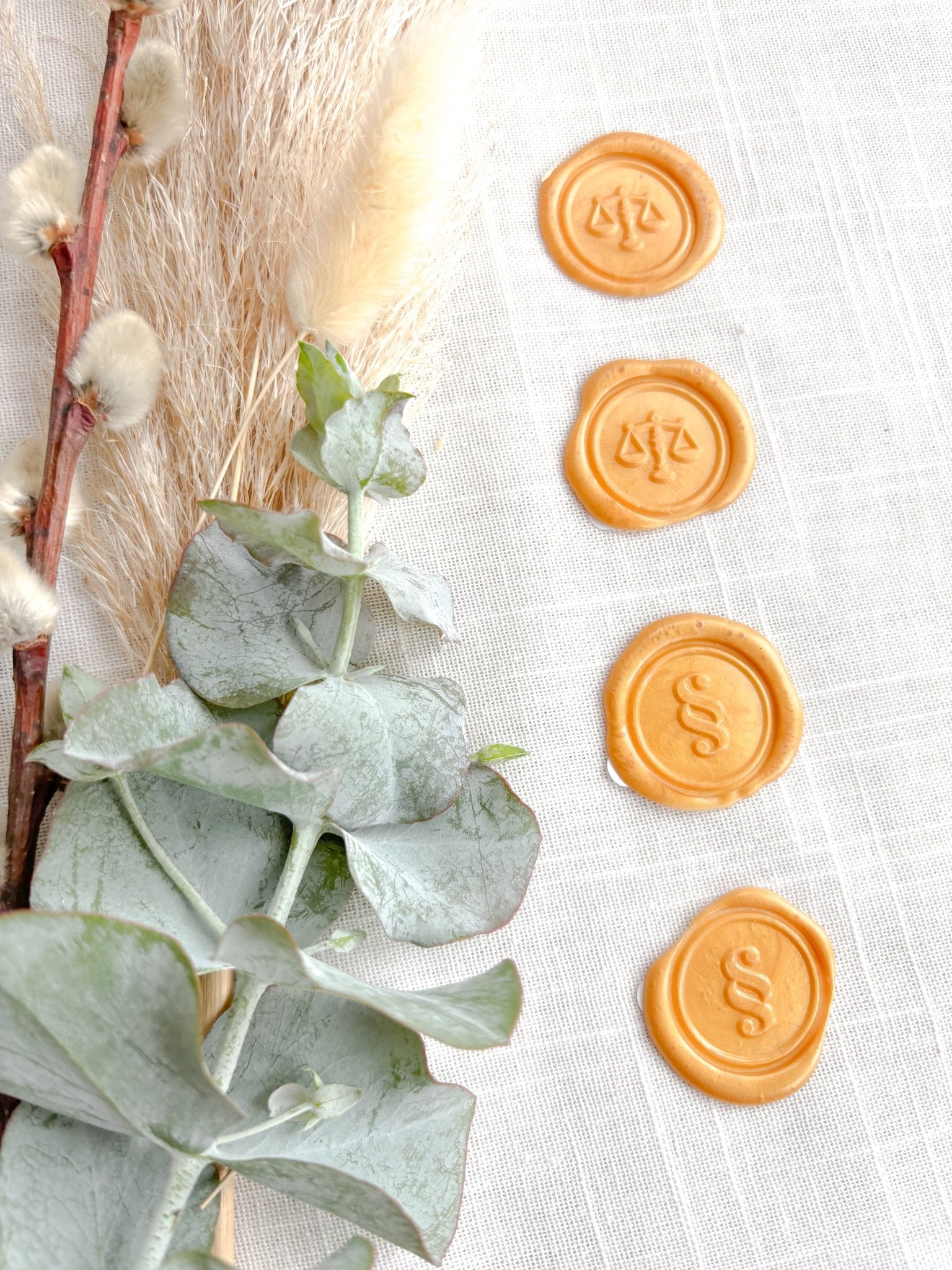 Wachssiegel „Justice Seal“ – Jura Wachssiegel mit Gerechtigkeitswaage & Paragraph