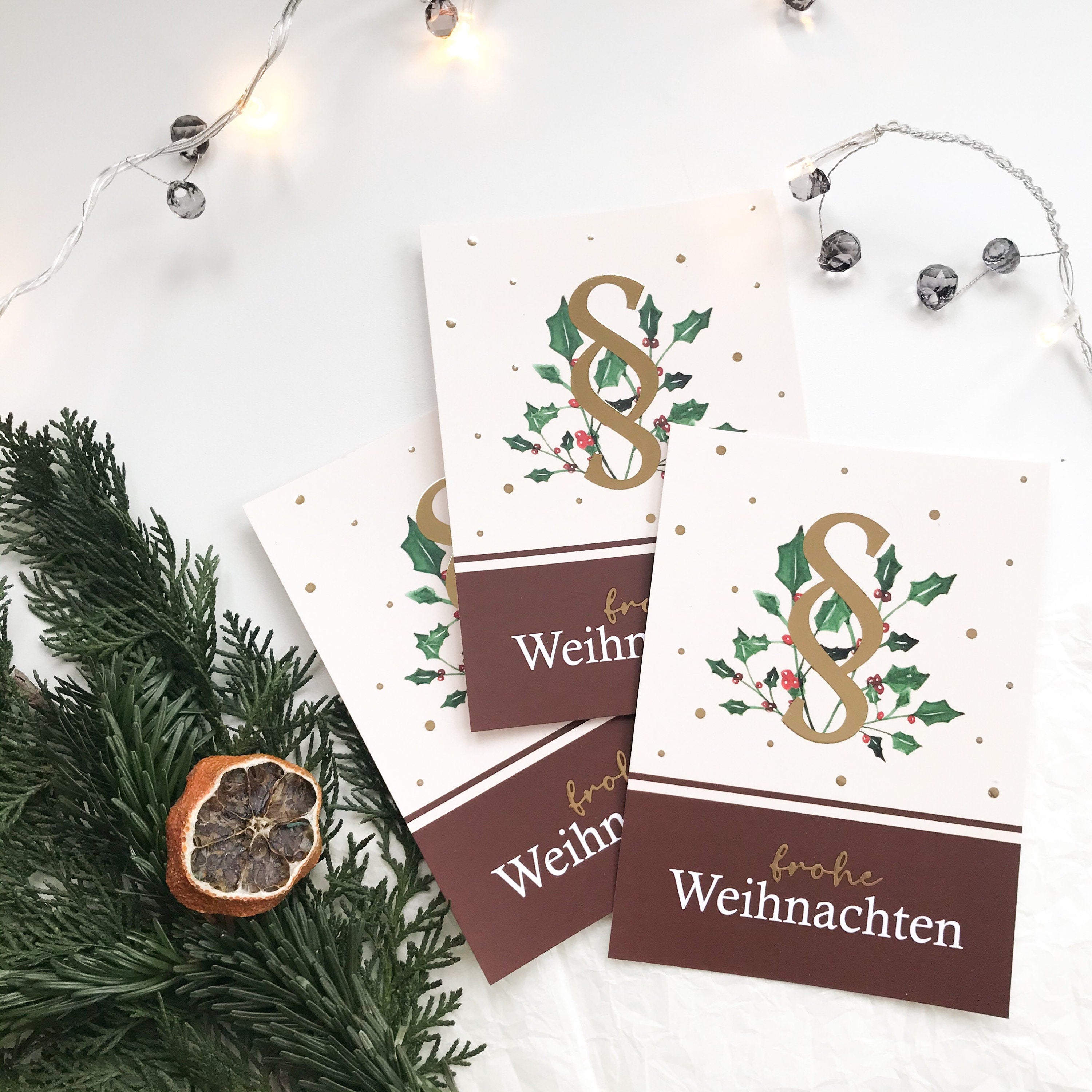 Frohe Weihnachten-Paragraph-Karte - Geschenk für Juristen, Anwälte, Jurastudenten, Rechtsiwssenschaften