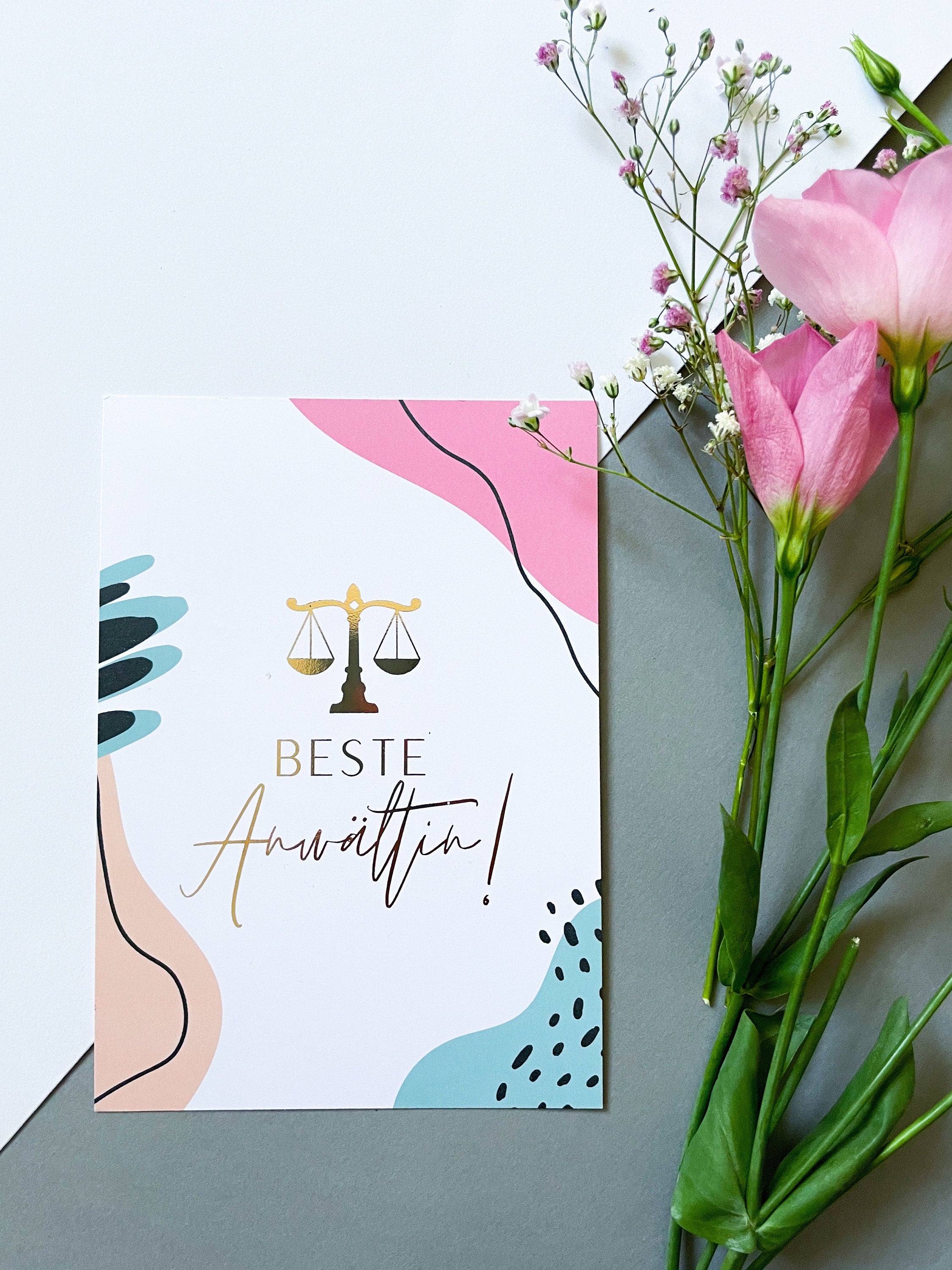 Beste Anwältin Postkarte - Juristische Karte für die Beste Anwältin oder angehende Anwältin - Best Lawyer