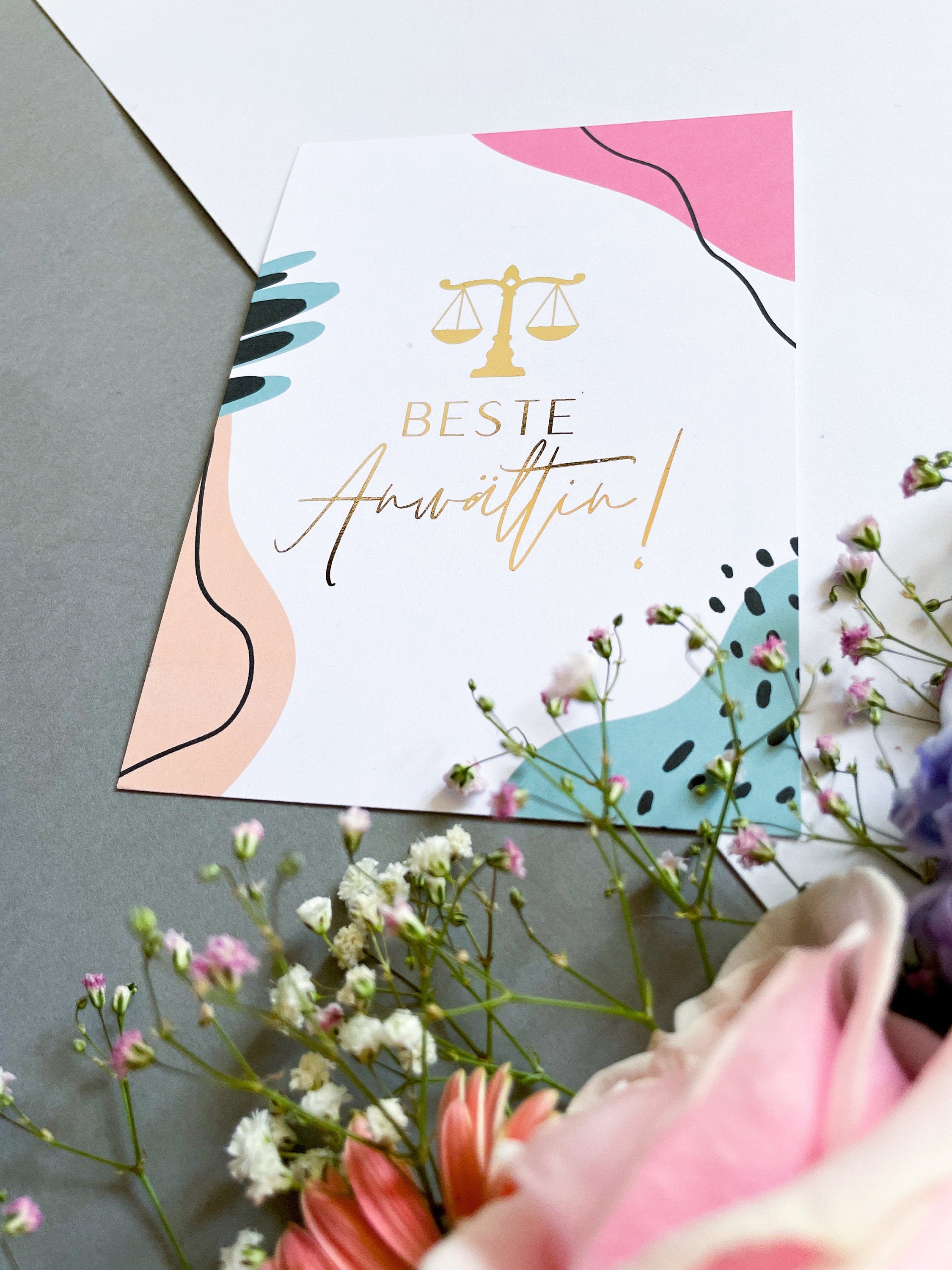Beste Anwältin Postkarte - Juristische Karte für die Beste Anwältin oder angehende Anwältin - Best Lawyer