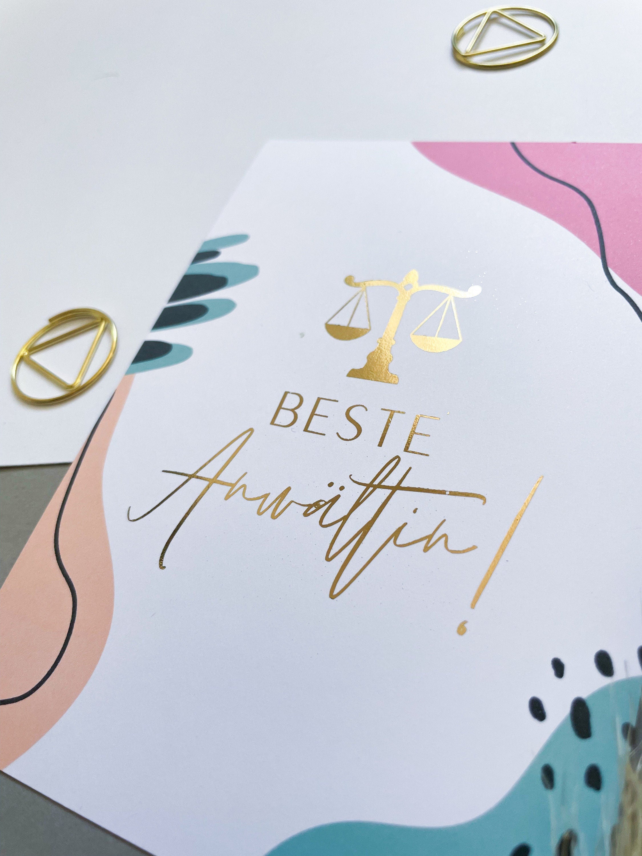Beste Anwältin Postkarte - Juristische Karte für die Beste Anwältin oder angehende Anwältin - Best Lawyer