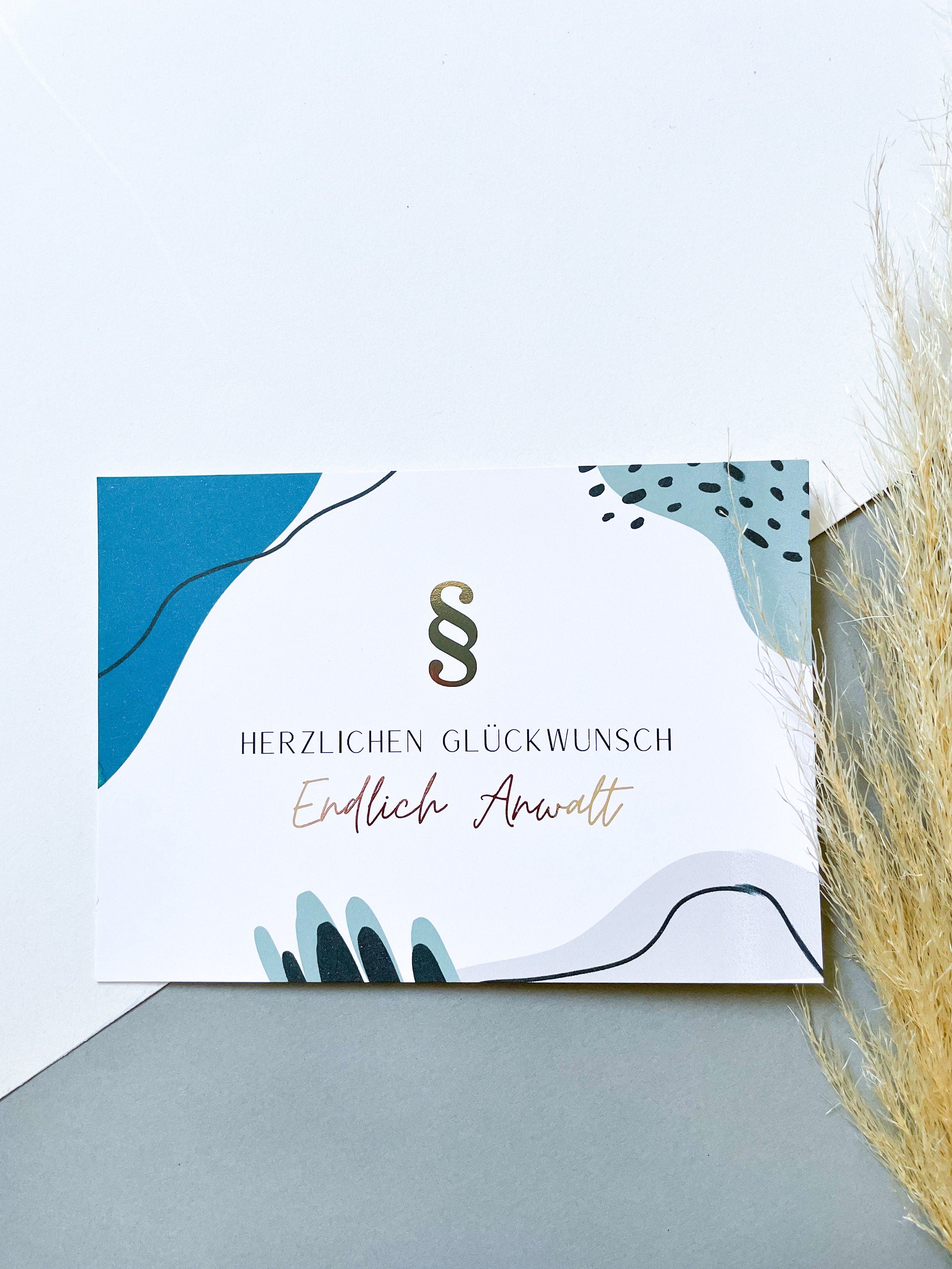 Endlich Anwalt Postkarte - Juristische Karte für frisch gebackene Anwälte - Finally a Lawyer