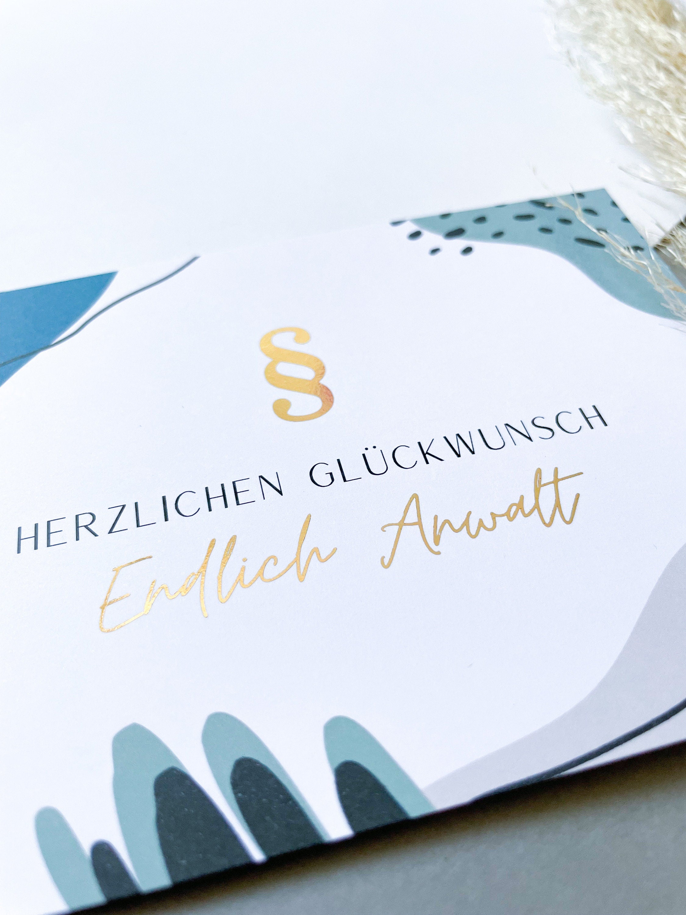 Endlich Anwalt Postkarte - Juristische Karte für frisch gebackene Anwälte - Finally a Lawyer