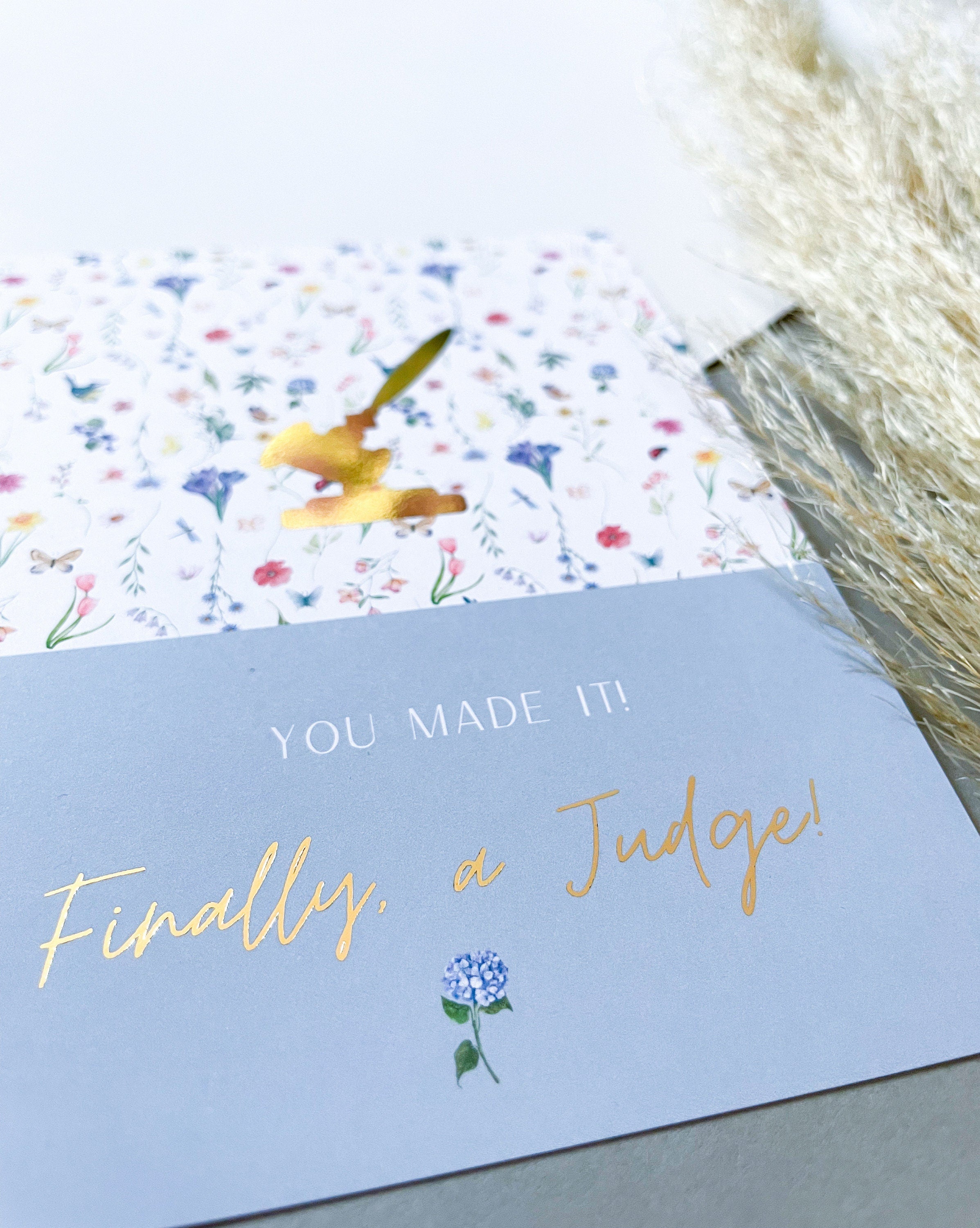 Finally a Judge Postcard - Legal card for a Judge or aspiring Judge - German: Endlich Richterin