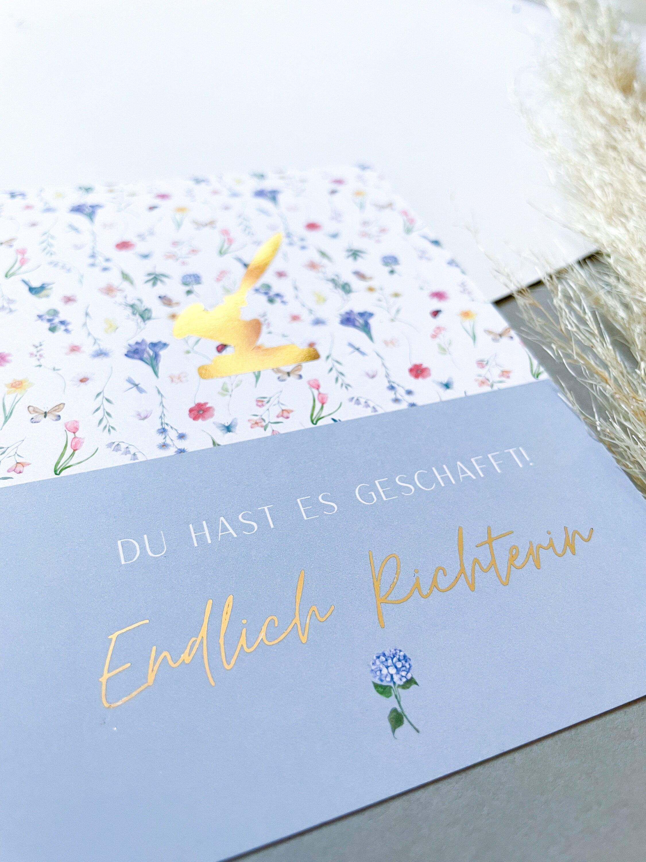 Endlich Richterin Postkarte - Für jede frisch ernannte Richterin - English: Finally a Judge