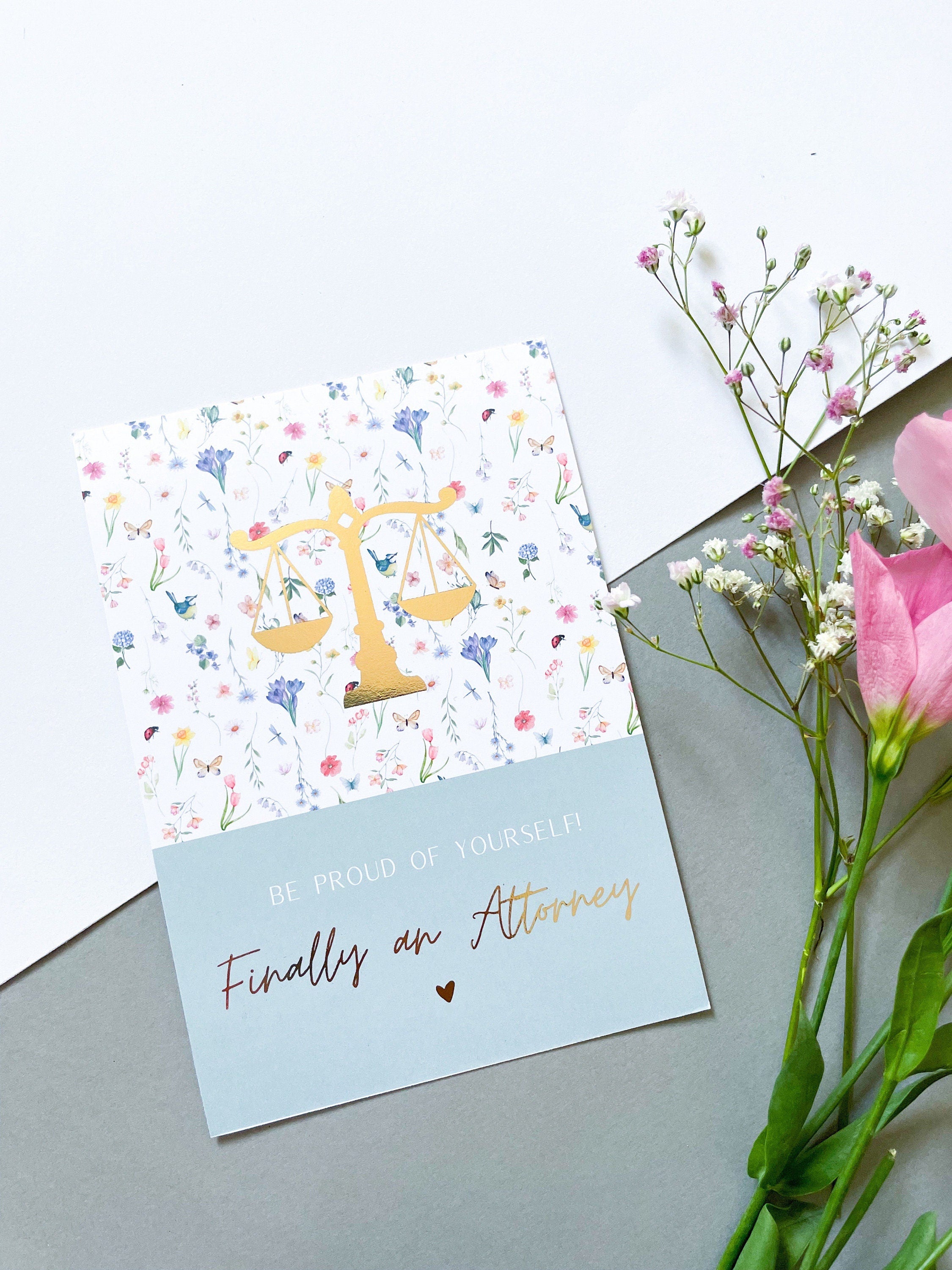 Finally an Attorney - Legal card for newly qualified lawyers/Attorney - Endlich Anwältin