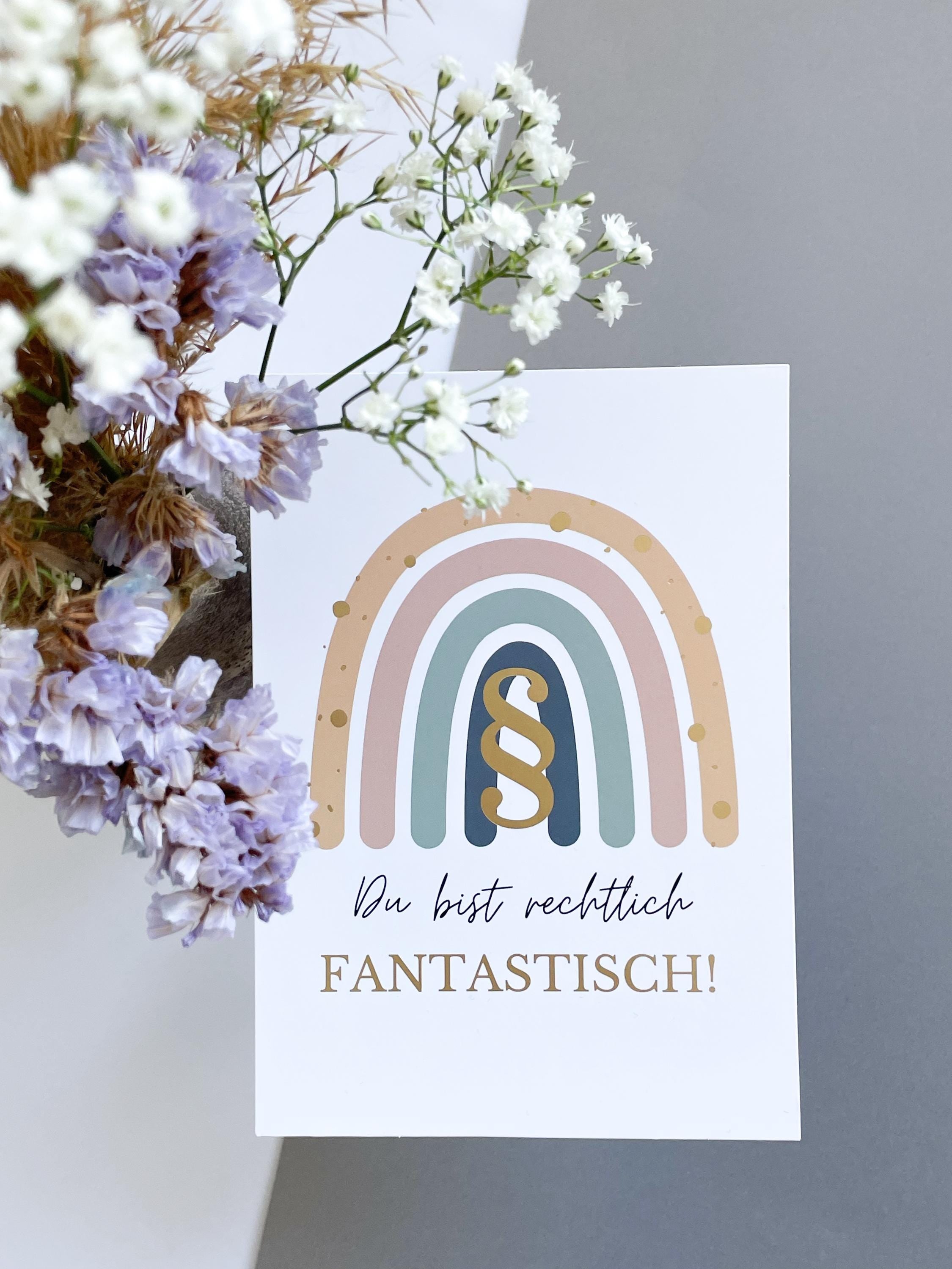Rechtlich Fantastisch Postkarte - Juristische Karte für Juristen - legally amazing