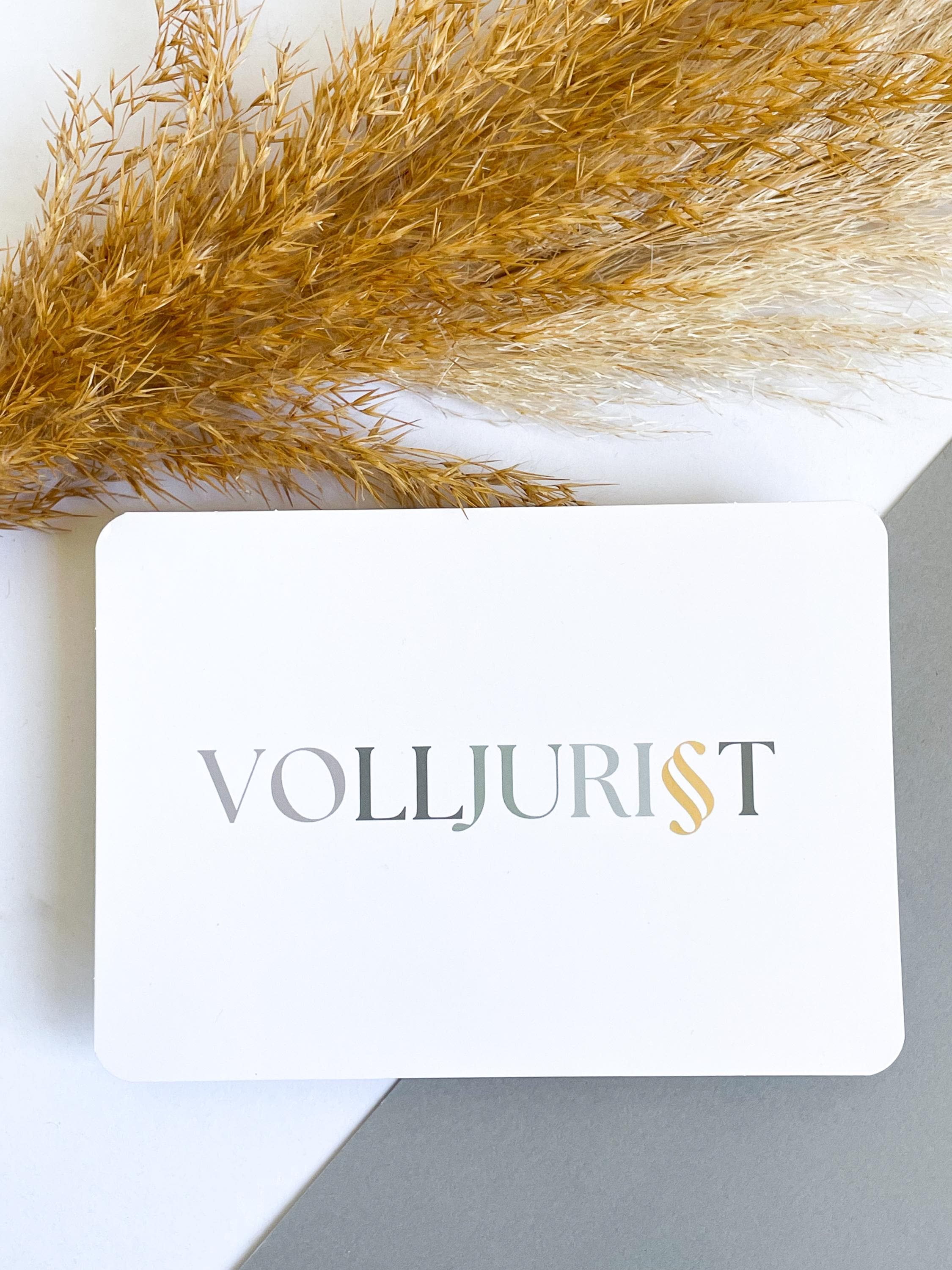 Volljurist Postkarte - Elegante Karte für Volljuristen, (frisch gebackene ) Anwälte