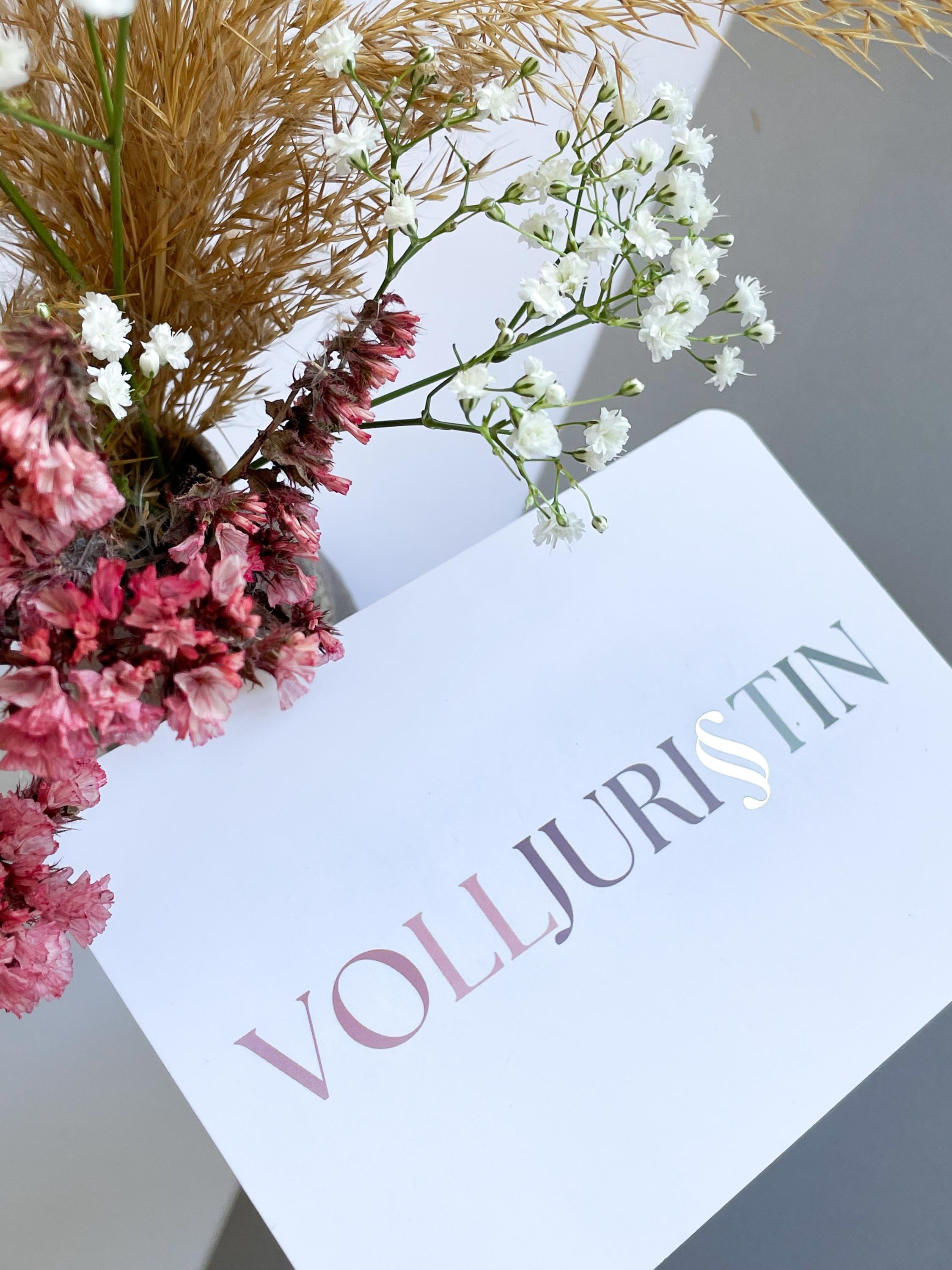 Volljurist Postkarte - Elegante Karte für Volljuristen, (frisch gebackene ) Anwälte
