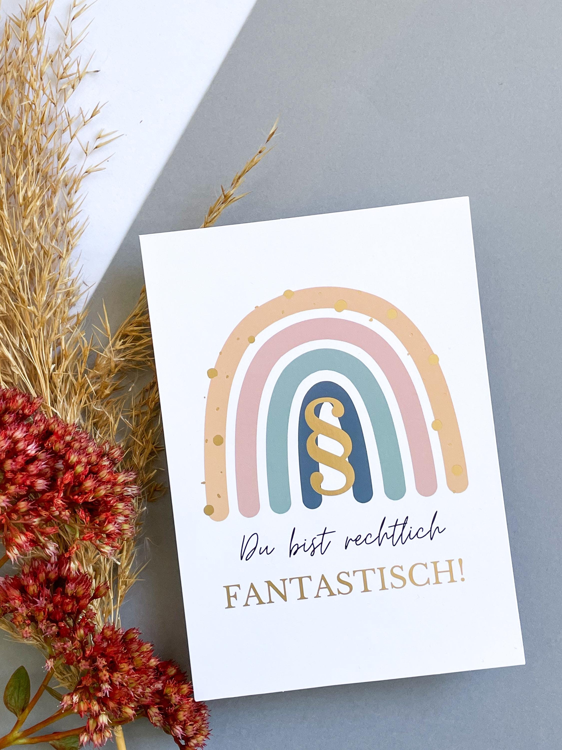Rechtlich Fantastisch Postkarte - Juristische Karte für Juristen - legally amazing