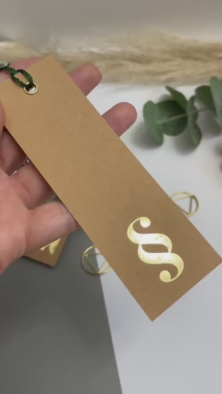 Lesezeichen Kraftpapier/ Gold - Geschenk für Juristen, Anwälte, Jurastudenten, Richter, Rechtswissenschaften