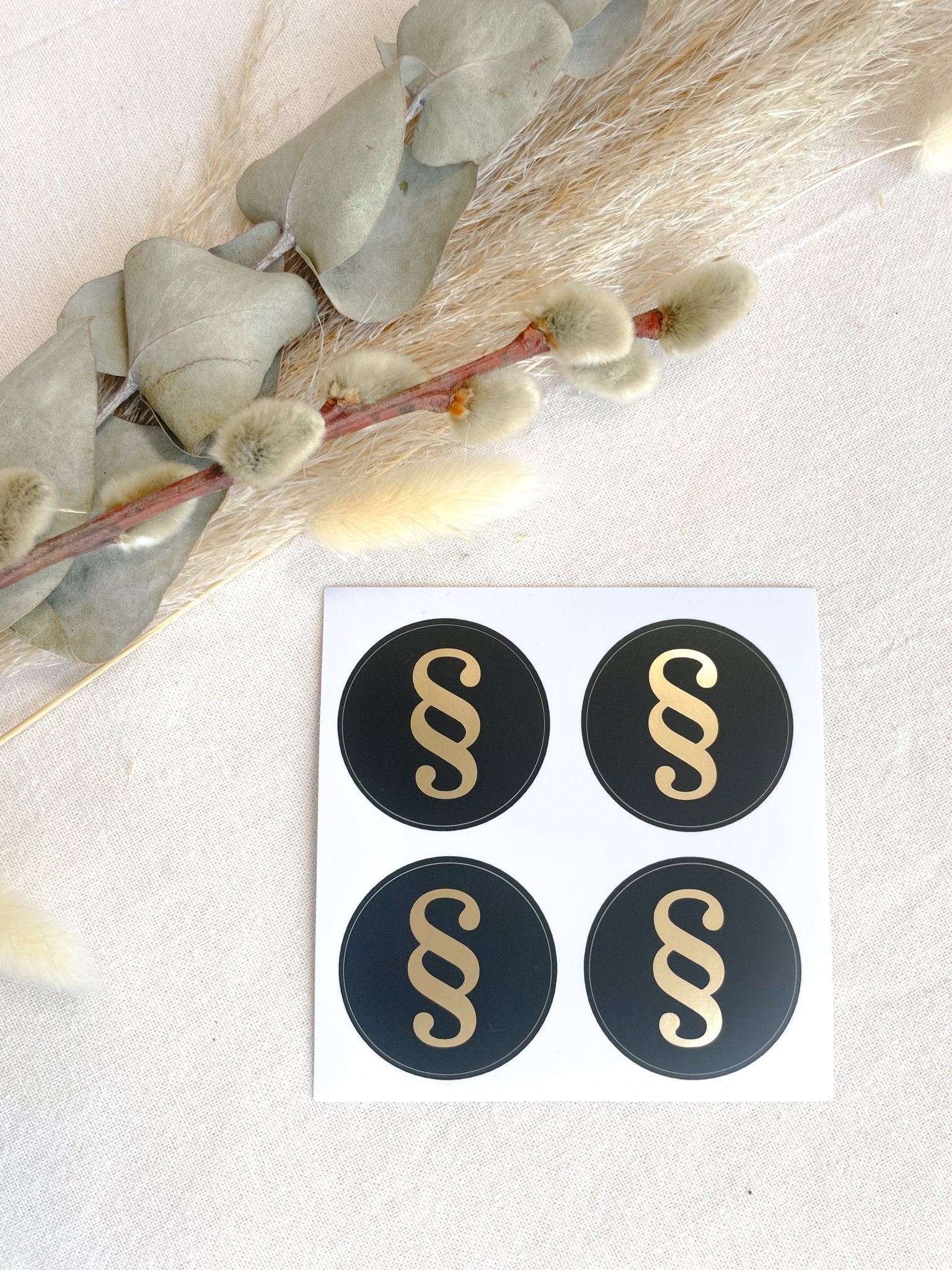 Sticker „Paragraph" – Goldfolien-Aufkleber Set für Juristen, Anwälte & Kanzleien