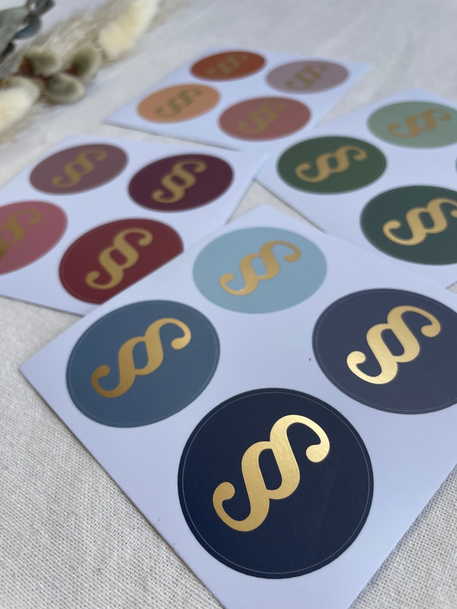 Sticker „Paragraph" – Goldfolien-Aufkleber Set für Juristen, Anwälte & Kanzleien