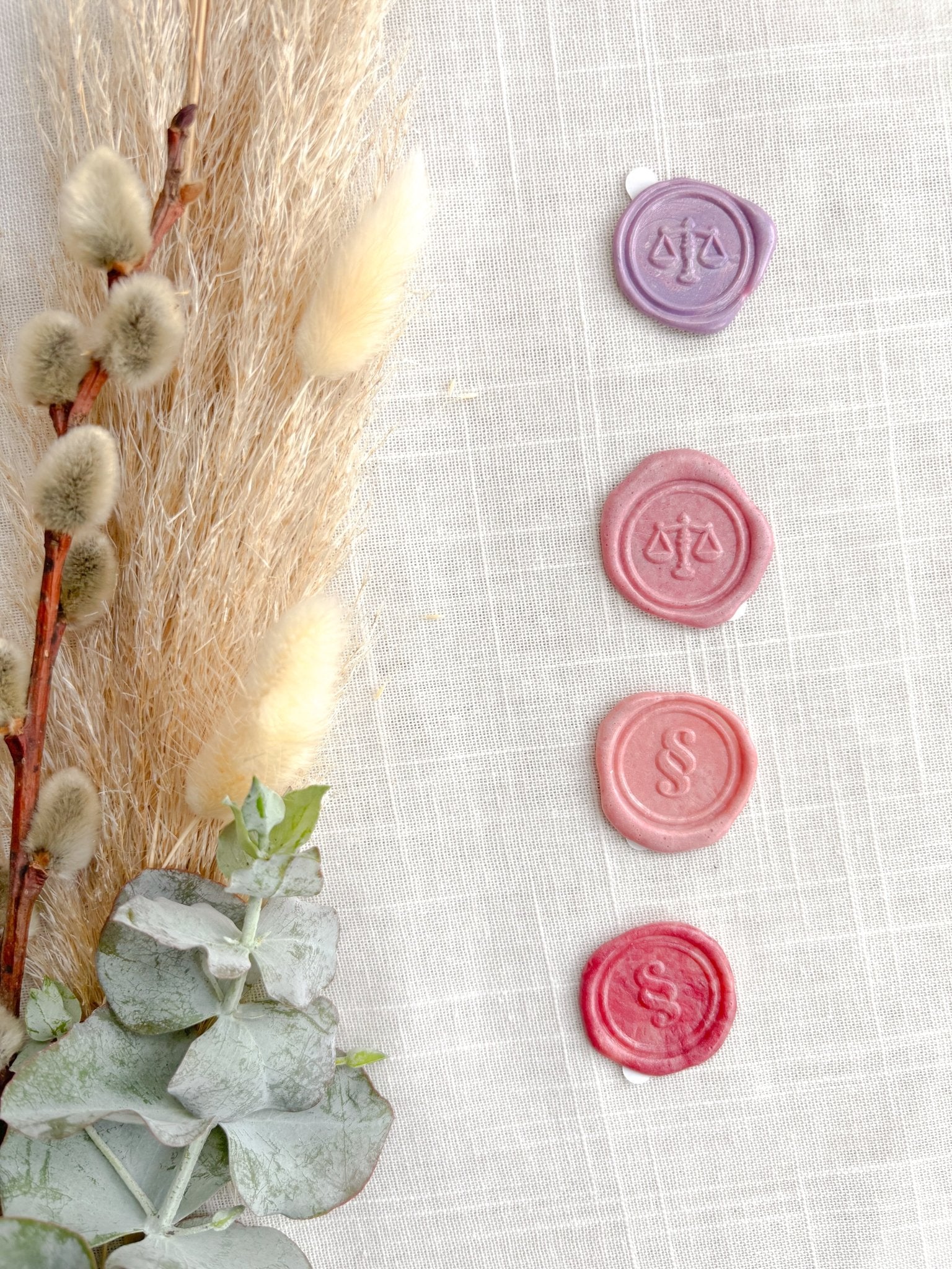 Wachssiegel „Justice Seal“ – Jura Wachssiegel mit Gerechtigkeitswaage & Paragraph